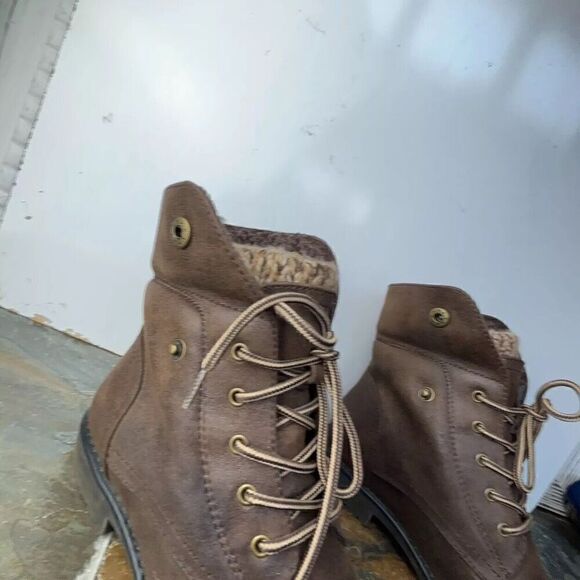 Women's Warm Boots Cliffs by White Mountain C25084 Duena Knit Tops Brown Size 7M - Picture 13 of 15